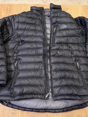 L.L. Bean Men's Black Packable Down Jacket